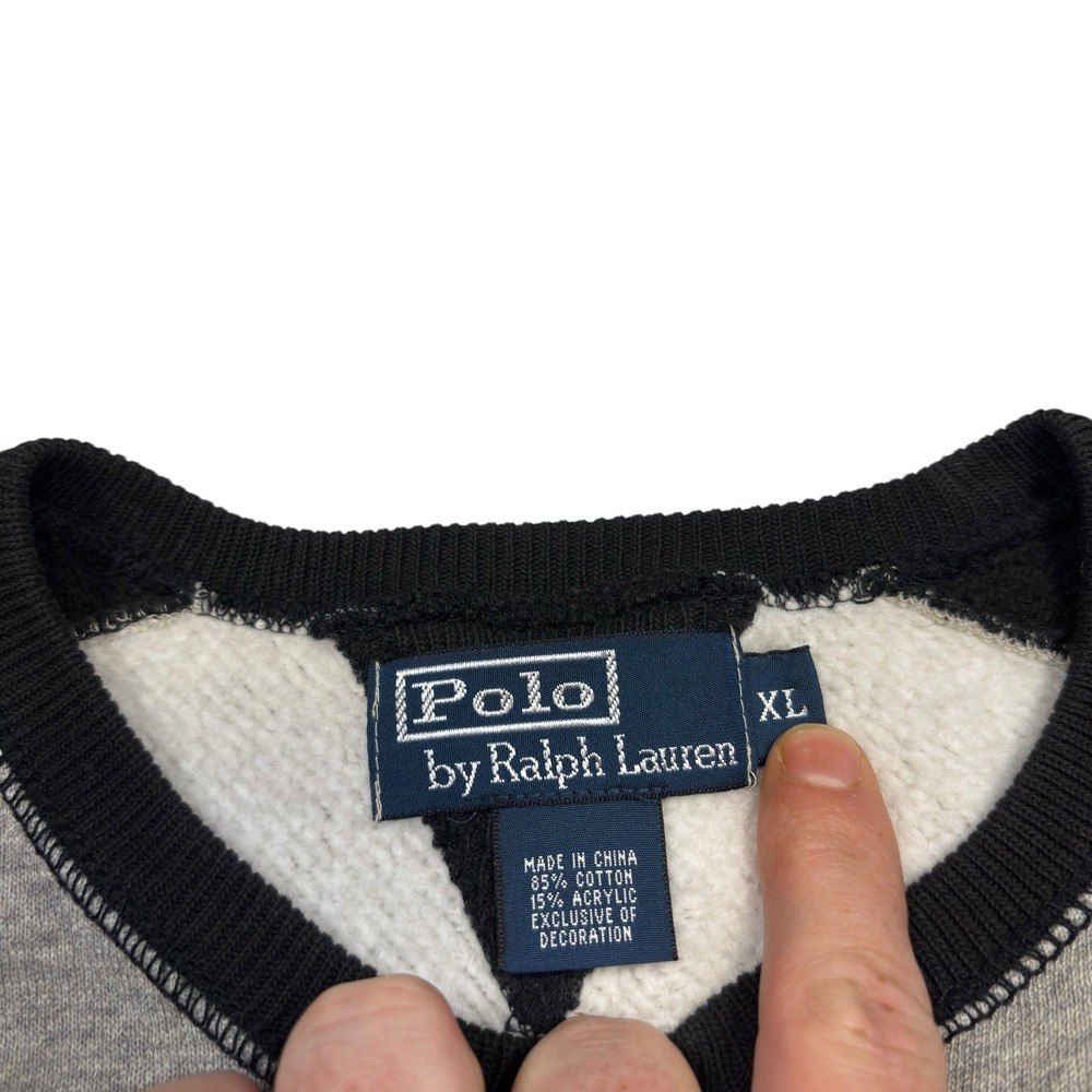 Polo Ralph Lauren Grey Crewneck Sweatshirt Athletic Club XL - Picture 2 of 7